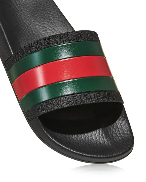 gucci rubber slide sandals replica|gucci rubber pursuit g slides.